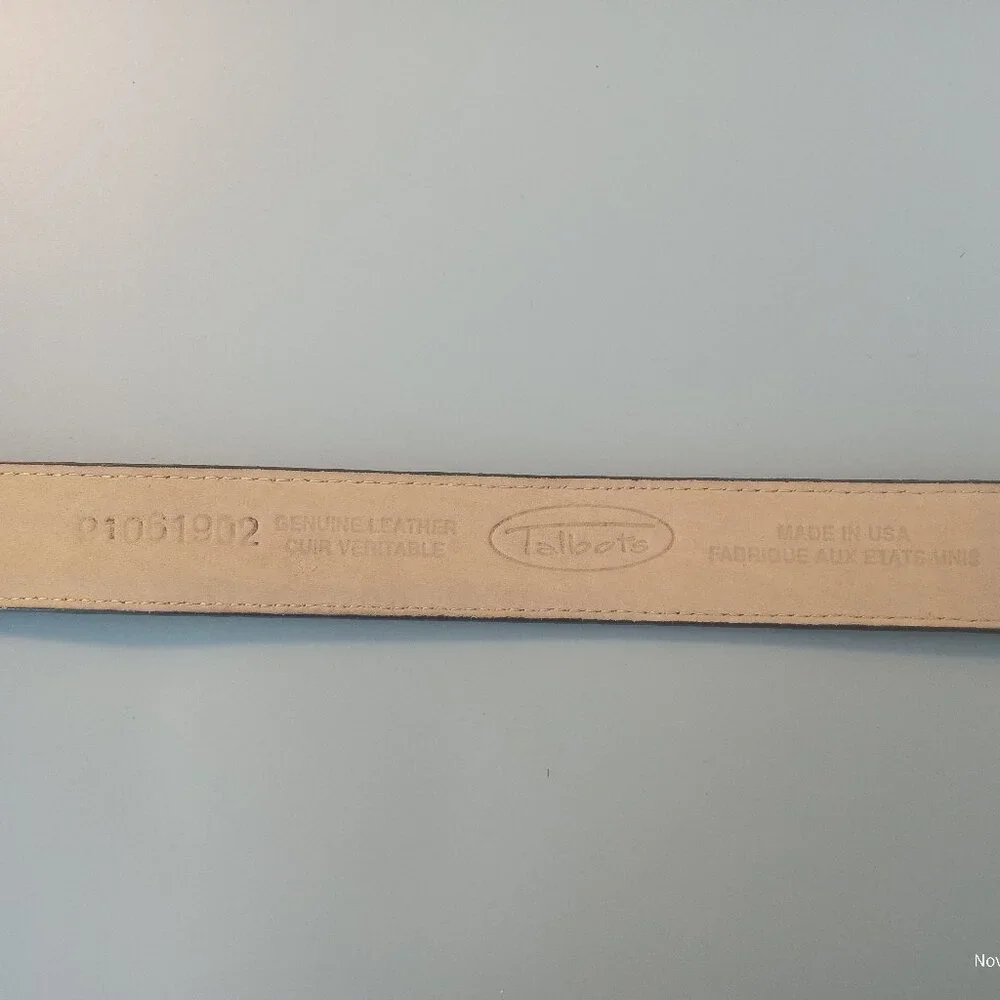 Leather Two Tone Heart Buckle Vintage Ladies Belt - Picture 3 of 5